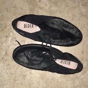 BLOCH Dance Jazz Shoe Black Genuine Leather Shoe…
